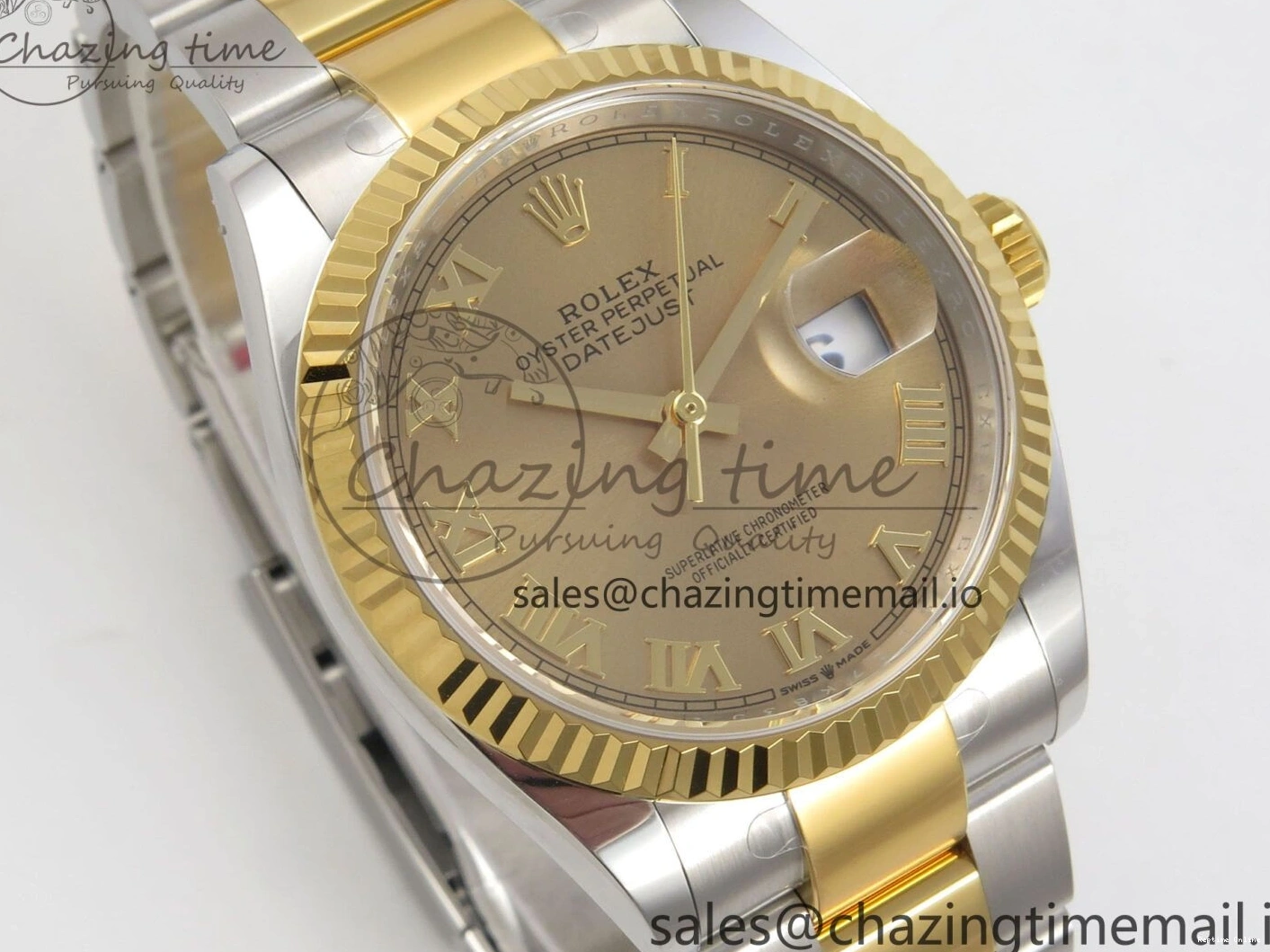 0111 DateJust 36 SS YG ARF 1:1 Best Edition 904L Steel YG Roman Dial on Oyster Bracelet SH SportInspired 101